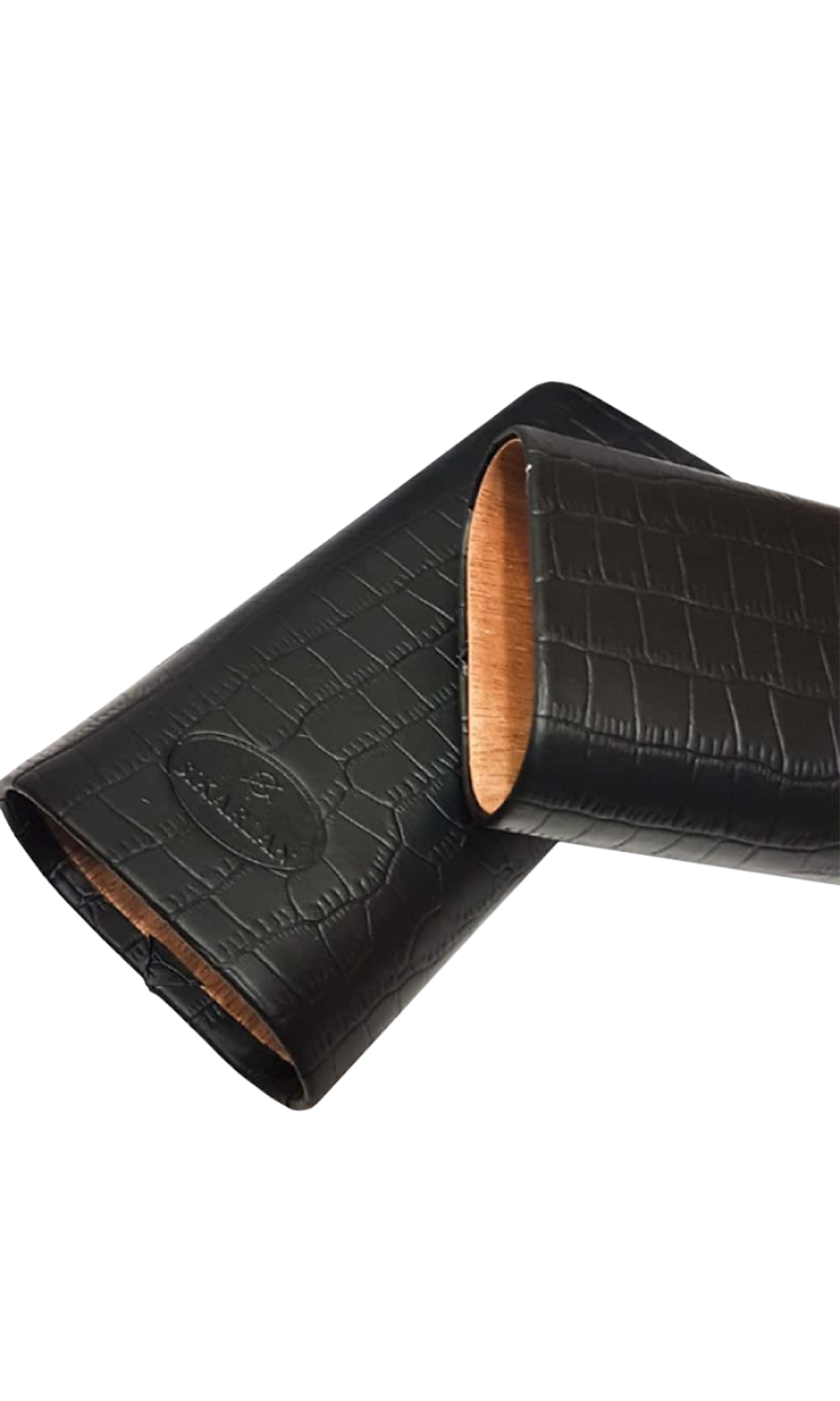 Sikarlan Leather Black Case (3 Cigars)