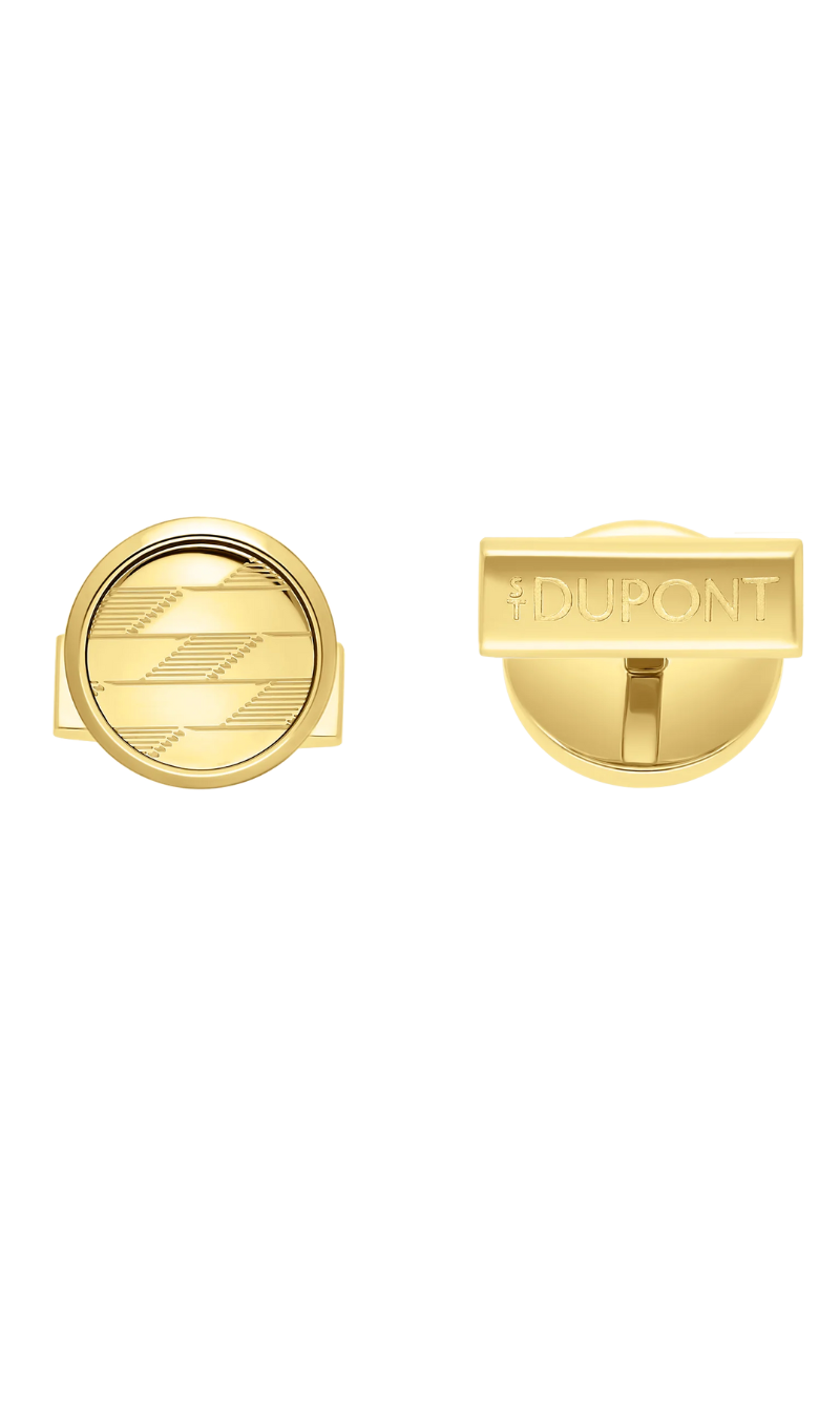 ST Dupont Cufflinks 1872 Golden